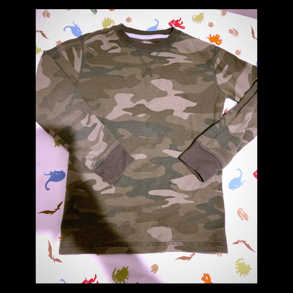size 6 camouflage thermo top